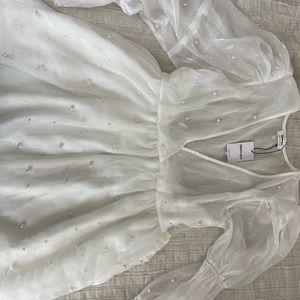 NWT Dress with pearl detail